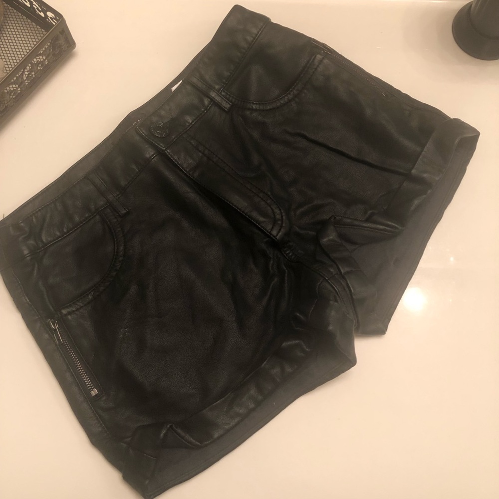 NWT Bajee leather shorts